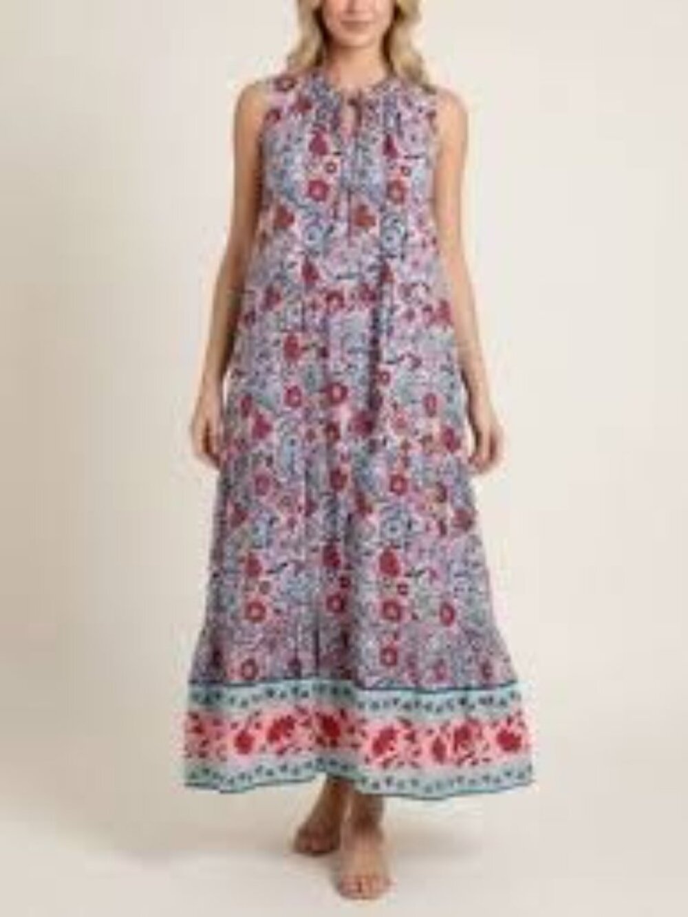 ✨ Tuckernuck "Salty Paloma" Floral Caftan Maxi Dress Size XS ✨